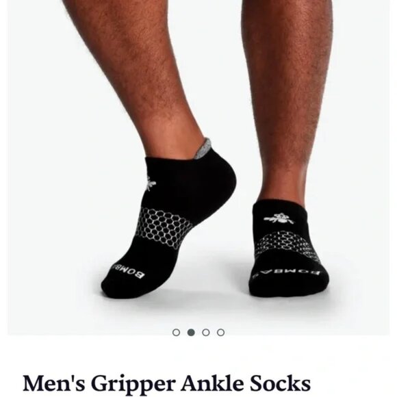 New Bombas Men's Gripper Ankle Socks size XL - Picture 6 of 6